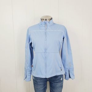 Sunice Hurricane Women's Light Blue GoreTex Full Zip Windbreaker Jacket Size M